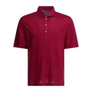 Brunello Cucinelli Linen And Cotton Mélange Jersey Polo Shirt Tag Size M Men